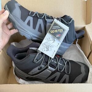 Salomon X Ultra 4 Mid GTX Men's 9.5 Outdoor Hiking Boot Black Magnet 413834